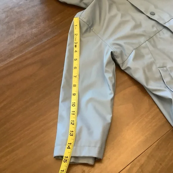 Zara Kids Hooded Raincoat Size 110 (4-5 Years) Blue Jacket - Picture 8 of 13